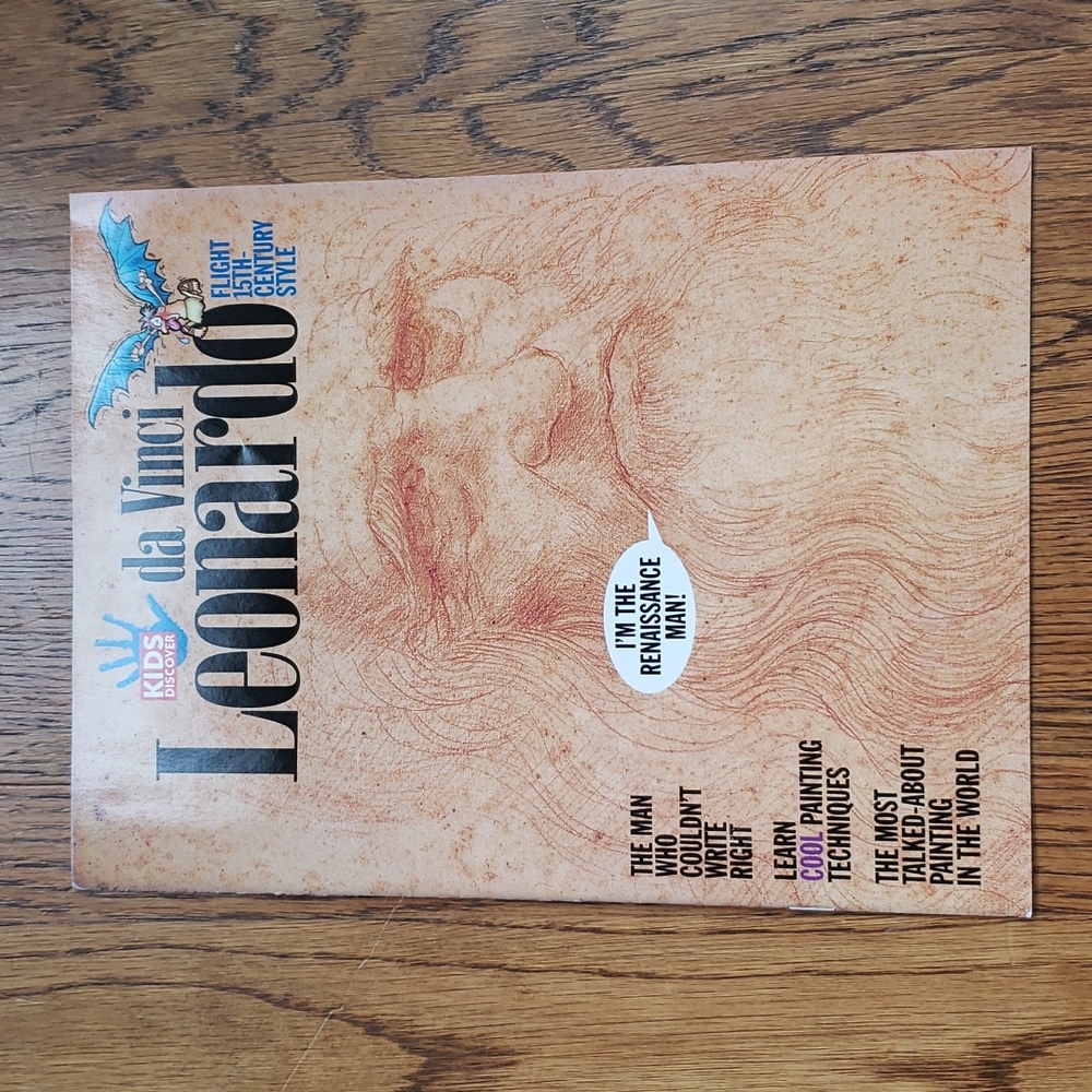 Vintage 90s Kids Discover Magazine Leonardo Da Vinci Volume 7 Issue 2